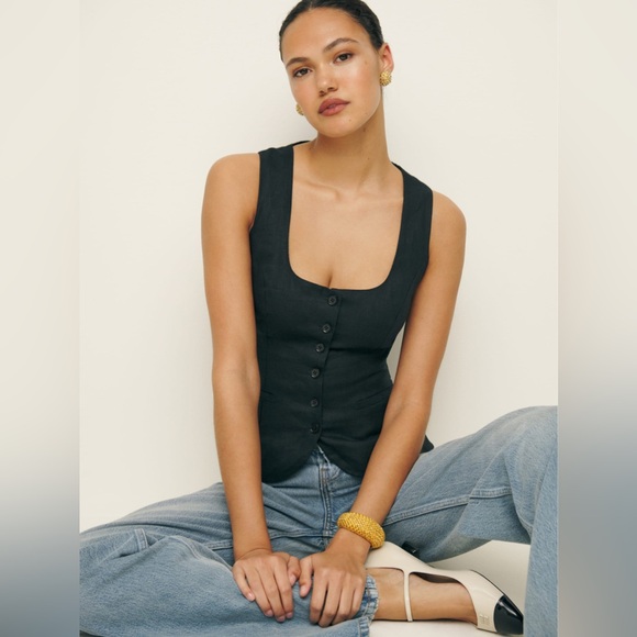 Reformation Delanie Linen Top - Picture 4 of 9